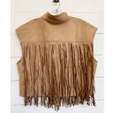 Cider  ASYMMETRICAL FAUX SUEDE FRINGE VEST JACKET SZ XS NWT Photo 7