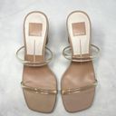 DV by Dolce Vit Dolce Vita Noles Nude Crystal Clear Strap Square Toe Minimalist Mule Sandal Heel Photo 5