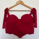 Windsor Red Corset Crop top Photo 1