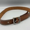 American Eagle Women’s Brown Leather Belt Studded Photo 4