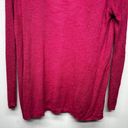 The Loft  Silk Ramie Blend Long Sleeve Open Front Women's Pink Cardigan Size Medium Photo 7