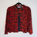 Coldwater Creek Red Black Cardigan Photo 3