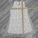 Calvin Klein  Polkadot Chiffon Sleeveless Tent Swing Dress White Grey Size 8 Photo 10