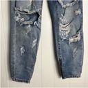 One Teaspoon  Jeans Trashed Freebird Distressed Ripped Skinny Crop Zip Ankle 26 Photo 7