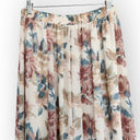 American Vintage Vintage Casual Corner Cream Floral High Waisted Button Midi Skirt 6 Photo 6