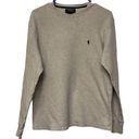 Polo Vintage  Ralph Lauren Gray Thermal Long Sleeve Shirt Size Med GUC #6083 Photo 0