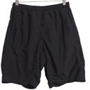 Lululemon  Womens Athletic Shorts Black Stretch Elastic Waist Drawstring L Photo 0