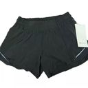 Lululemon Hotty Hot LR Shot 4" *Lined Size 6 Black BLK New w/tag Photo 0