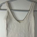 Aura  Ribbed Bodysuit, Size S/M, Tan Photo 1