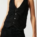 Free People  Beckett Denim Suit Vest Photo 0