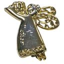 Mother Baby Angel "Mother" Pin Brooch Silver Gold Colors Wings with Hearts Photo 0