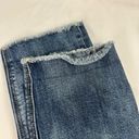 American Eagle  Size 4 Tomgirl Straight Baggy Distressed Jeans Stretch Raw Hem Photo 2