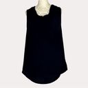 Z Supply  Draped Neck Knit Top Blouse Sleeveless Black L Photo 1