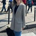 Krass&co  Oversized Striped Blazer Jacket Gray Womens XS Photo 11