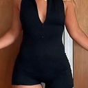 One Piece Black Open Back  Onesie Photo 0