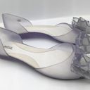 Melissa jelly clear slip on flats bow detail women’s Size 6 Photo 0