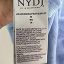 NYDJ  Comfort shirt Tank Top Size MEDIUM Sleeveless blue Pocket Photo 7