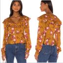 Majorelle Floral Ruffle Blouse Photo 1