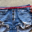 We The Free Free People Frayed Denim Jean Shorts light wash cutoff Women’s sz 28 Photo 12