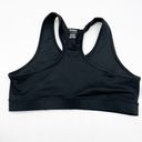 Reebok  Play Dry Womens L Sports Bra Racerback Activewear Black Quick Dry Photo 3