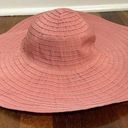 Pacific&Co August Hat  Packable Sun Beach Garden Hat Pink Polyester Wide Brim Photo 0