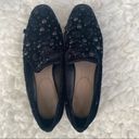 Donald Pliner  Lyle Embellished Black Slip On Flat Loafers Photo 1