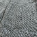 Sweaty Betty  Restful Boucle Knit Sweater Full Zip Jacket | Charcoal Grey | US 14 Photo 6