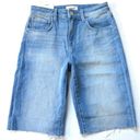 L'Agence NWT  Taylor Short in Ashford High Rise Denim Bermuda Shorts 24 $225 Photo 1