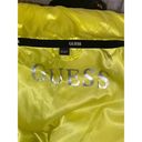 Guess  Women's Puffer Storm Cuffs Quilted Bright Yellow Jacket Coat Size Small Photo 10