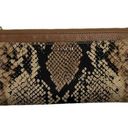 Coach  Madison Python Snake Print Zippy Wallet Wristlet Light Gold Natural Beige Photo 1