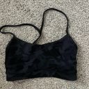 Lululemon Flow Y Black Camo Sports Bra Photo 1