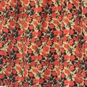 MELLODAY 💥 Orange Cream Floral Ruffle Tank Top Size Medium Photo 5