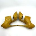 Jimmy Choo  Yellow Patent Leather Heeled Sandals Women's 8 US Photo 5