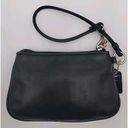 Coach  Est. 1941 Black Pleated Leather Small Wristlet W/Tag Photo 1