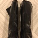 Jimmy Choo  Tall Black Leather Pointy Boots 85MM Photo 2