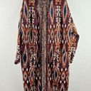ZARA  Knit Cardigan Womens Size Small Duster Long Aztec Heavy Pockets Boho NEW Photo 0