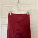 Zyia  Merlot Pocket Reflective Light n Luxe 7/8 leggings Size 6-8 Photo 3