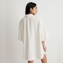 Madewell  Crinkle Cotton Cover Up Mini Shirtdress in Lighthouse Size XS NWT Photo 2