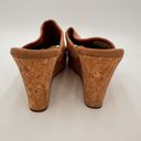 Toms  Women's Suede Leather Monica Cork Wedge Heels Size 6.5 Photo 3