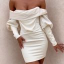 House Of CB Santana Ivory Draped Corset Dress Photo 4