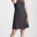 Theory Miyani Split Front Dress In Charcoal Grey Stretch Wool size 10 Photo 1