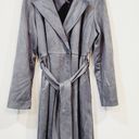 LC Lauren Conrad Lauren Conrad Blue Gray Lightweigt Trench Coat Size L Photo 4