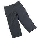 L.L.Bean  Comfort Capri Cropped Trail Pants Black Womens Size 10 New Photo 0