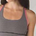 Lululemon  Satnam Tank Mini Pop Stripe Black Mink Berry Pink Lemonade Size 6 Photo 8