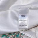 BCBGeneration  Women’s teal grey white v-neck plunge A-line satin feel dress Sz 8 Photo 6