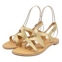 Kork-Ease  Yarbrough Gold Full Grain Leather Strappy Sandals Women’s Size 8 Photo 3