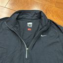 Nike  Fit Dry  Half-Zip Long Sleeve Black Running Athletic Top S Photo 1