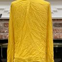 BCBGMAXAZRIA 100% silk  yellow sheer button-down top/M/Excellent cond. Photo 6