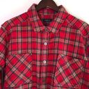 PacSun PS/LA Shacket Plaid Flannel Jacket Shirt Red Size M Photo 3