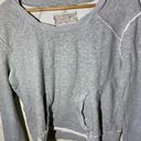 ALL SAINTS 100% Cotton Gray Distressed Sweatshirt‎ W/ Pocket ( 10 ) Photo 1